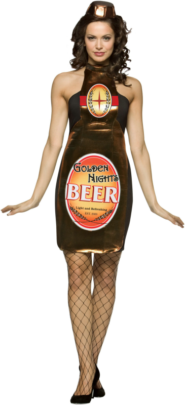 Golden Nights Beer Dress Adult Costume - Click Image to Close
