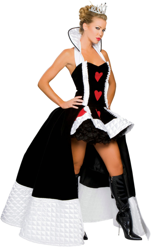 Deluxe Enchanting Queen of Hearts Adult Costume