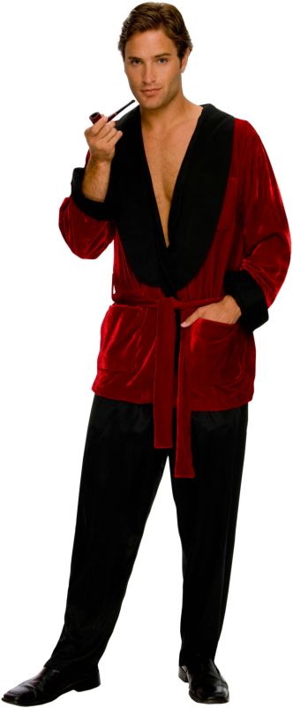 Playboy Men's Smoking Jacket Adult Costume