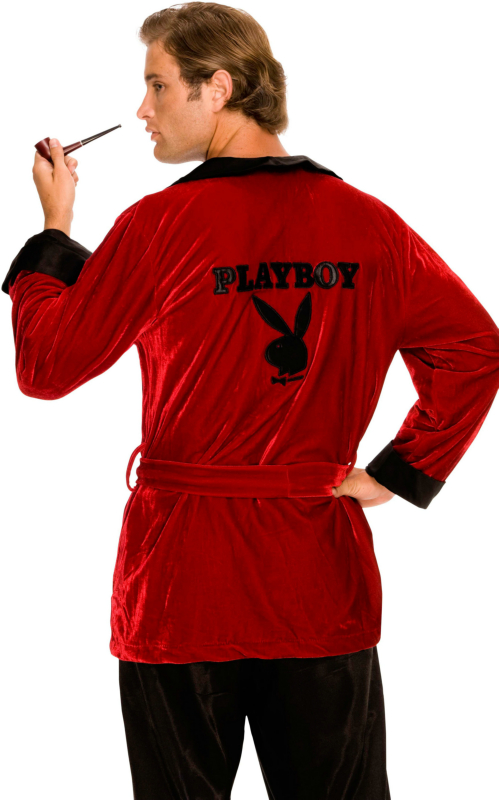 Playboy Men's Smoking Jacket Adult Plus Costume - Click Image to Close