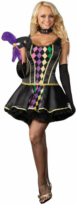 Mardi Gras Masquerade Adult Costume - Click Image to Close