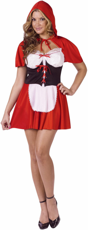 Red Hot Riding Hood Adult Costume - Click Image to Close