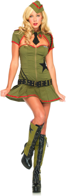 Private Pin Up Adult Costume - Click Image to Close
