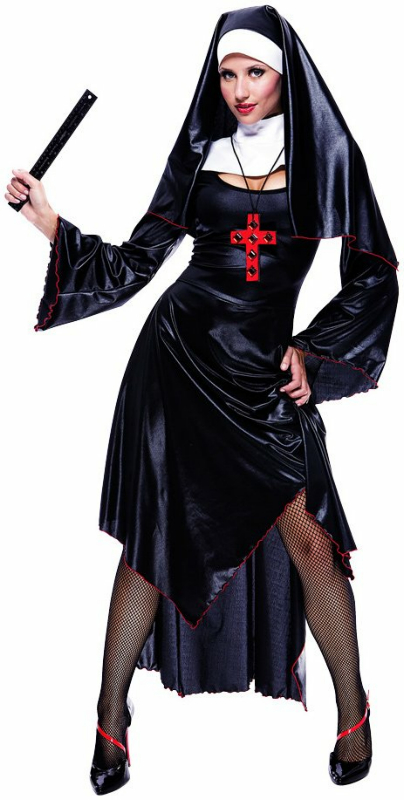 Naughty Nun Adult Costume - Click Image to Close