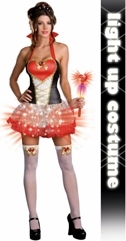 Queen of Heartbreakers (Light-Up) Adult Costume - Click Image to Close