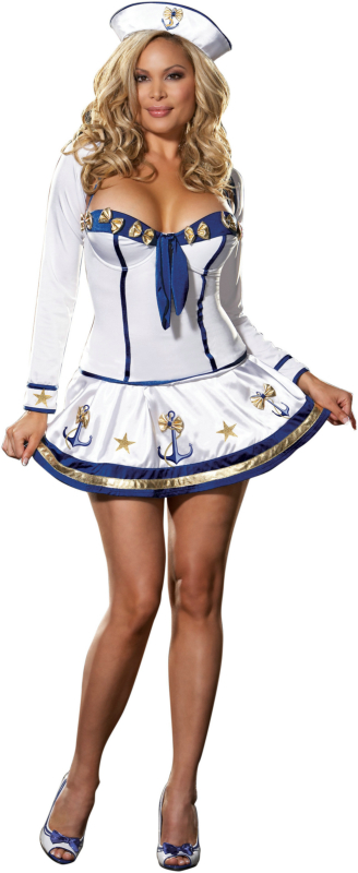 Makin&#39; Waves Adult Plus Costume - Click Image to Close