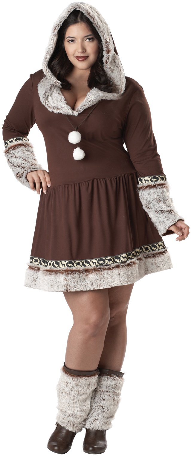 Eskimo Kiss Plus Adult Costume - Click Image to Close