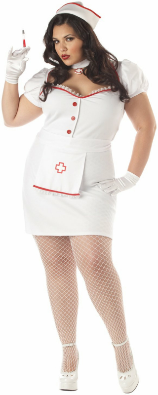 Nurse Natasha Plus Adult Costume - Click Image to Close