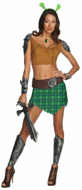 Shrek Forever After - Sexy Fiona Warrior Adult Costume - Click Image to Close