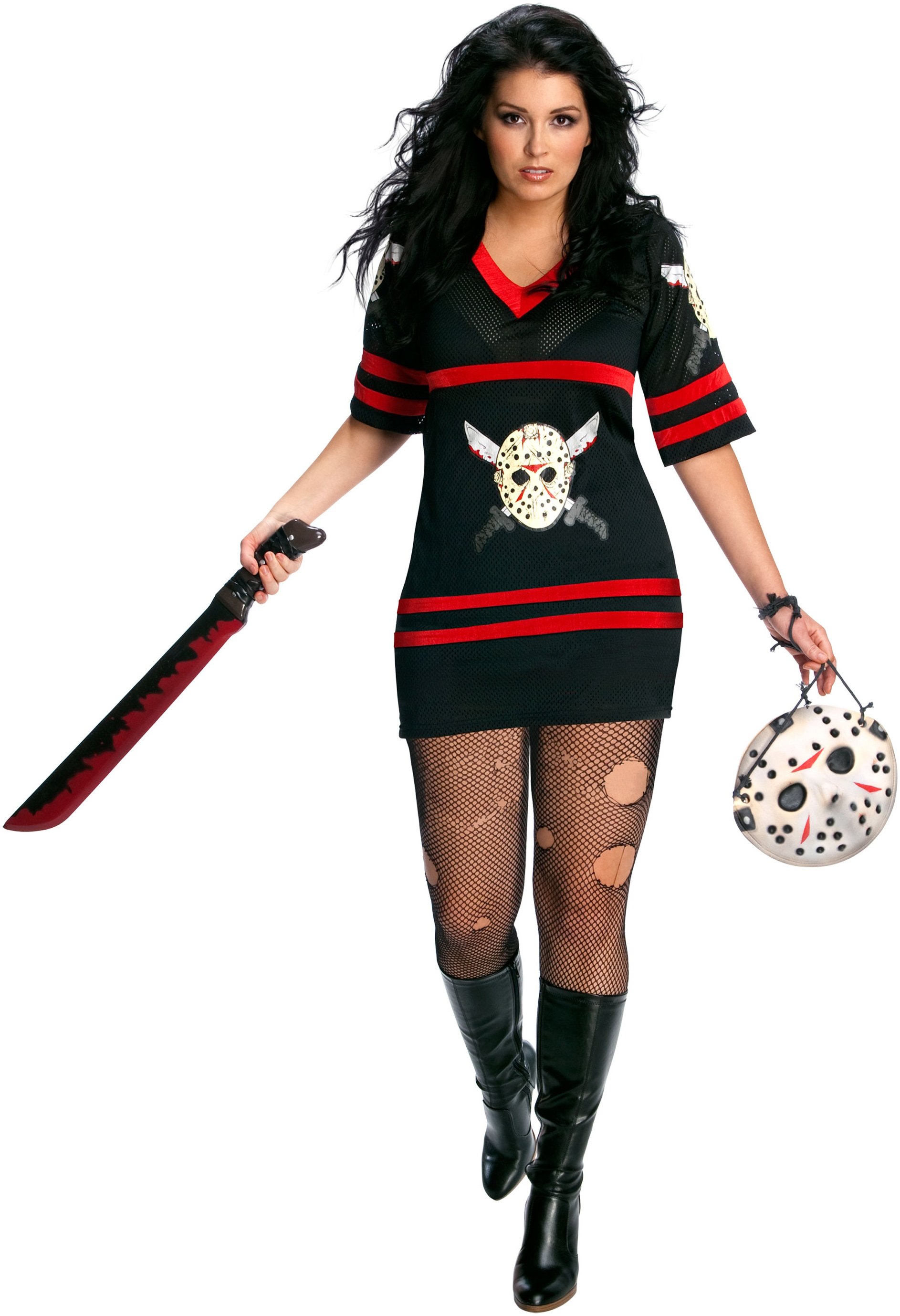 Friday The 13th - Sexy Miss Voorhees Plus Adult Costume - Click Image to Close