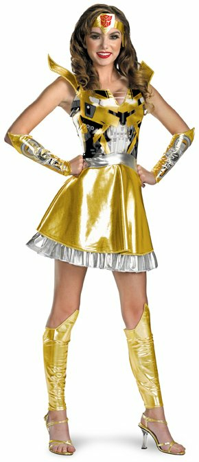 Transformers - Bumblebee Sexy Deluxe Adult Costume - Click Image to Close