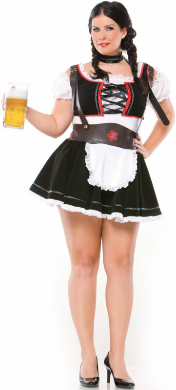 Beer Maiden Adult Plus Costume - Click Image to Close
