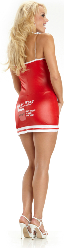 Beer Pong Babe Adult Costume - Click Image to Close