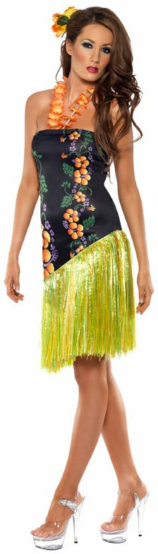 Fever Luscious Luau Adult Costume - Click Image to Close