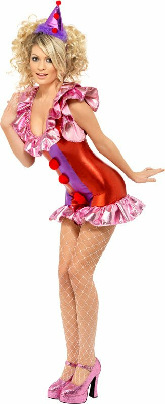 Fever Playtime Clown Adult Circus Costume - Click Image to Close