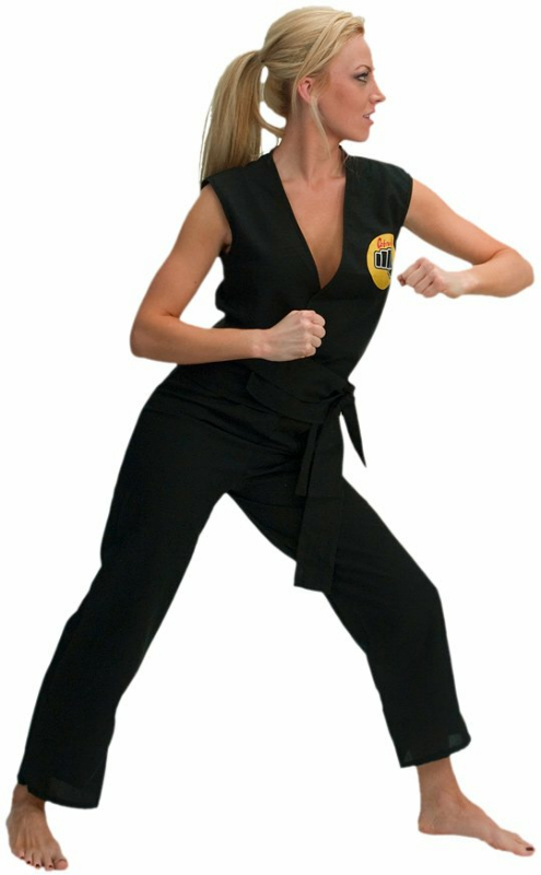 Karate Kid Sassy Cobra Kai Gi Adult Costume - Click Image to Close