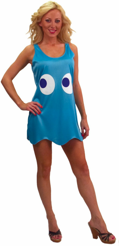 Pac-Man Inky Deluxe Tank Dress Adult Costume