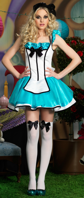 Tea Party Alice Deluxe Adult Costume - Click Image to Close