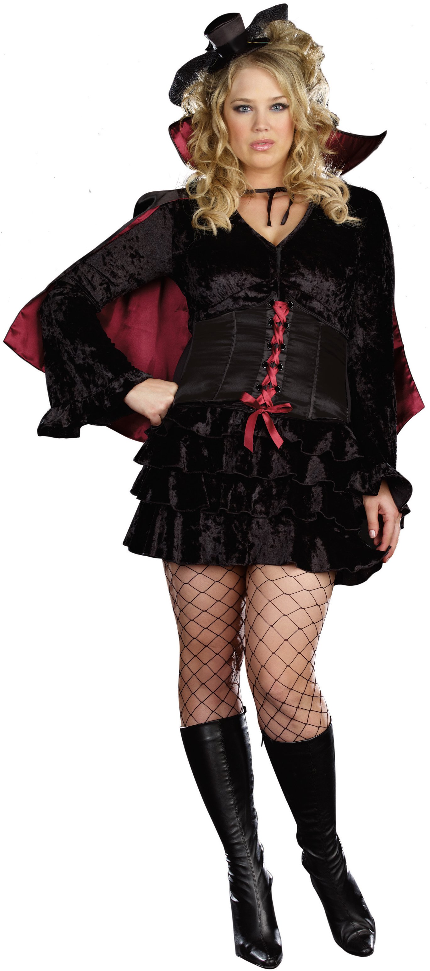 Bella Vamp Plus Adult Costume - Click Image to Close