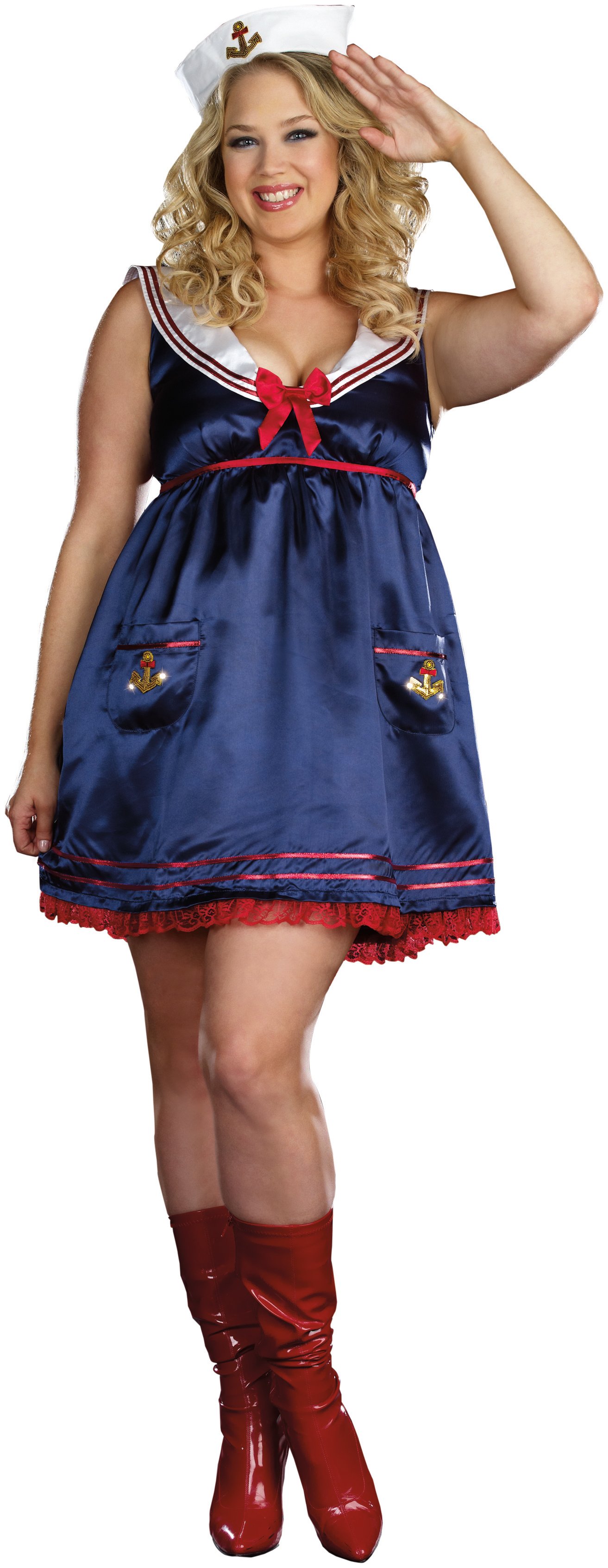 Sailor Mine Adult Plus Costume - Click Image to Close
