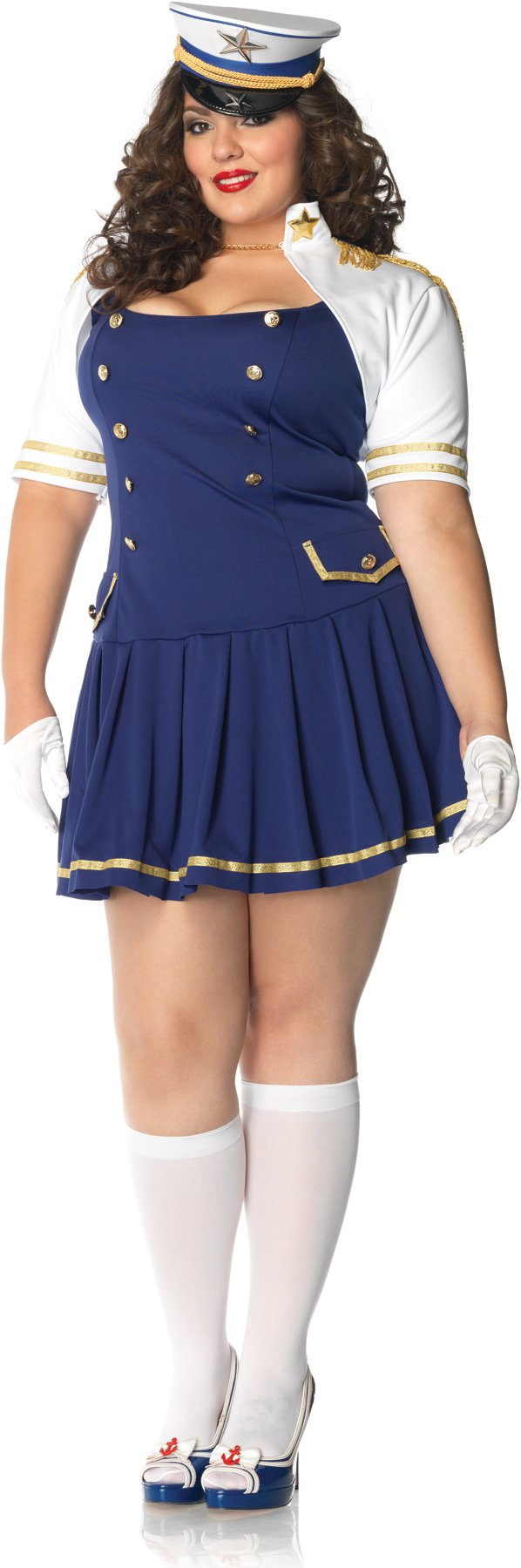 Ship Shape Captain Adult Plus Costume - Click Image to Close