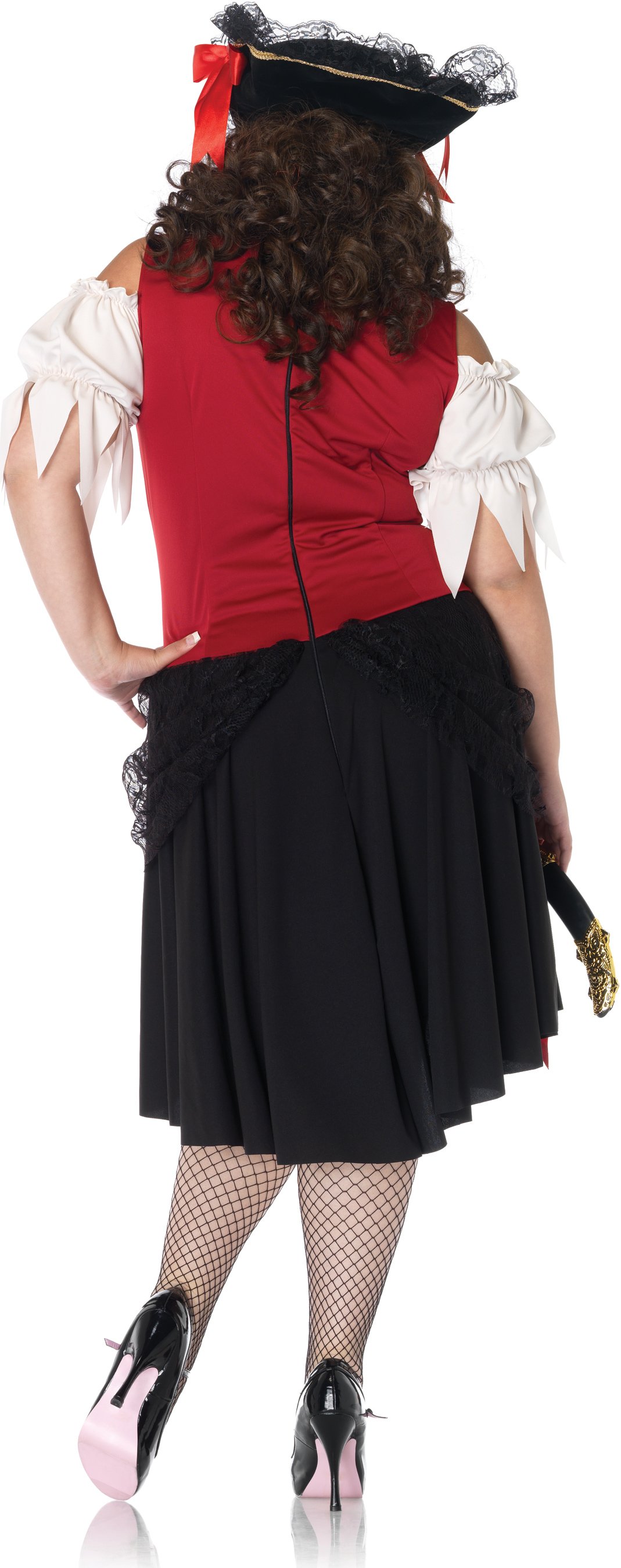 Crimson Pirate Adult Plus Costume - Click Image to Close