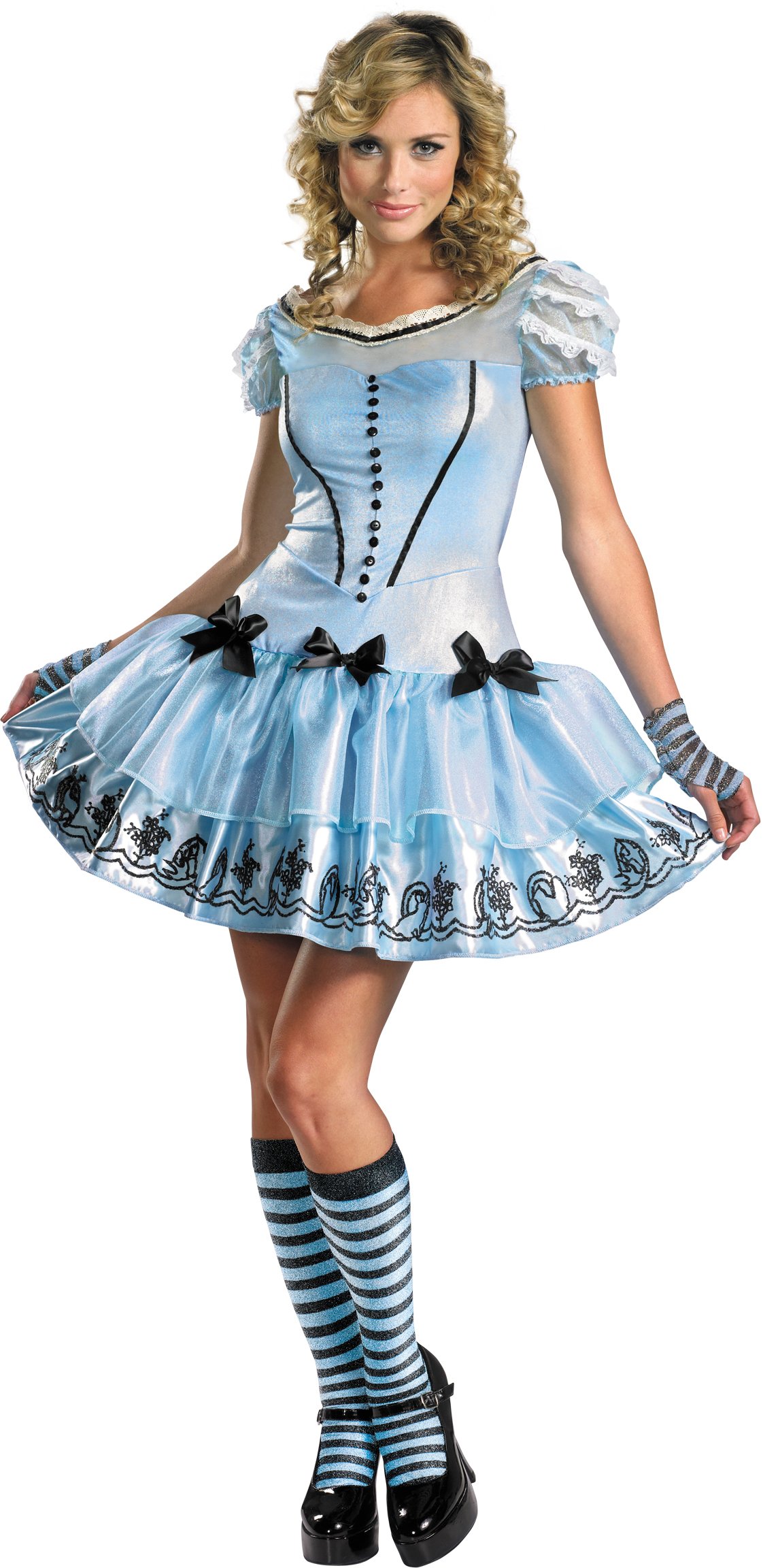 Alice In Wonderland Movie - Sassy Blue Dress Alice Adult Costume