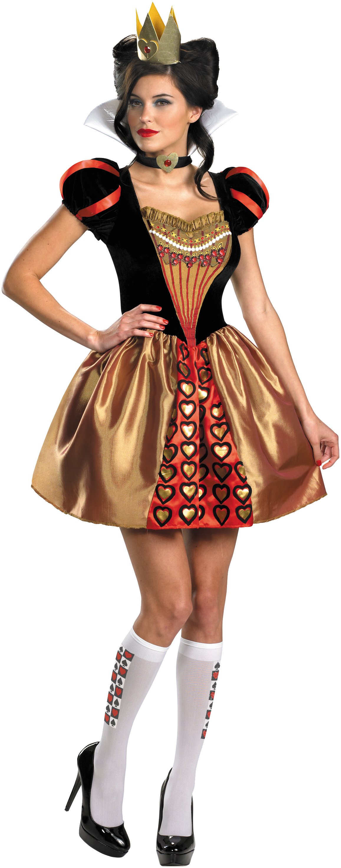 Alice In Wonderland Movie - Sassy Red Queen Adult Costume - Click Image to Close