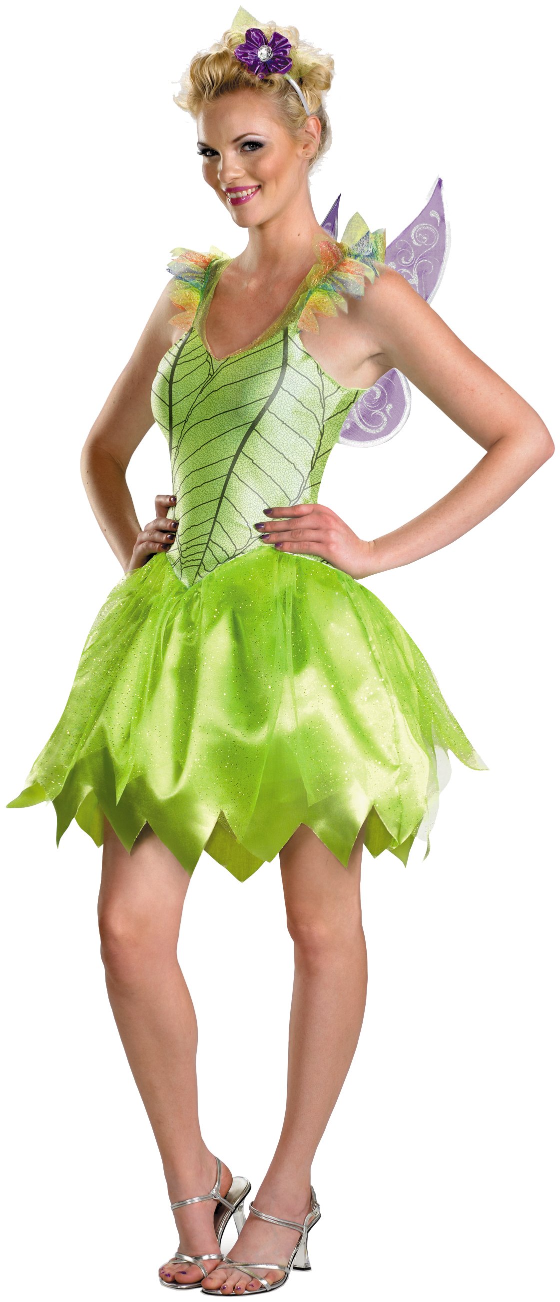 Tinker Bell Rainbow Deluxe Adult Costume - Click Image to Close