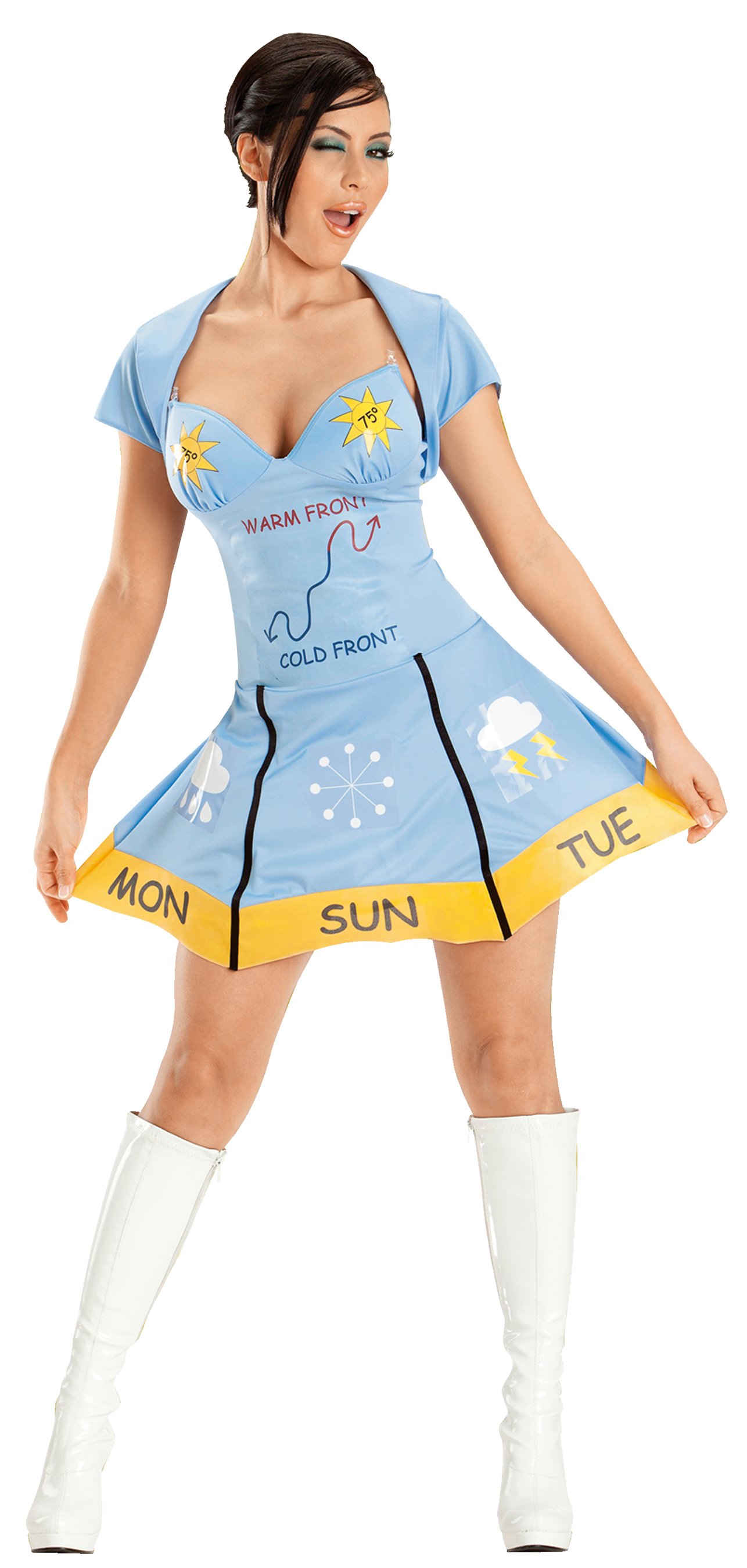 All-Time Weather Girl Adult Costume - Click Image to Close