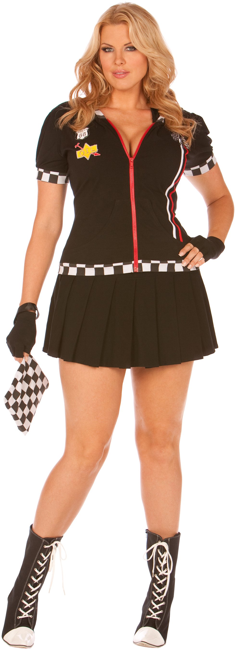 Pit Crew Princess Adult Plus Costume