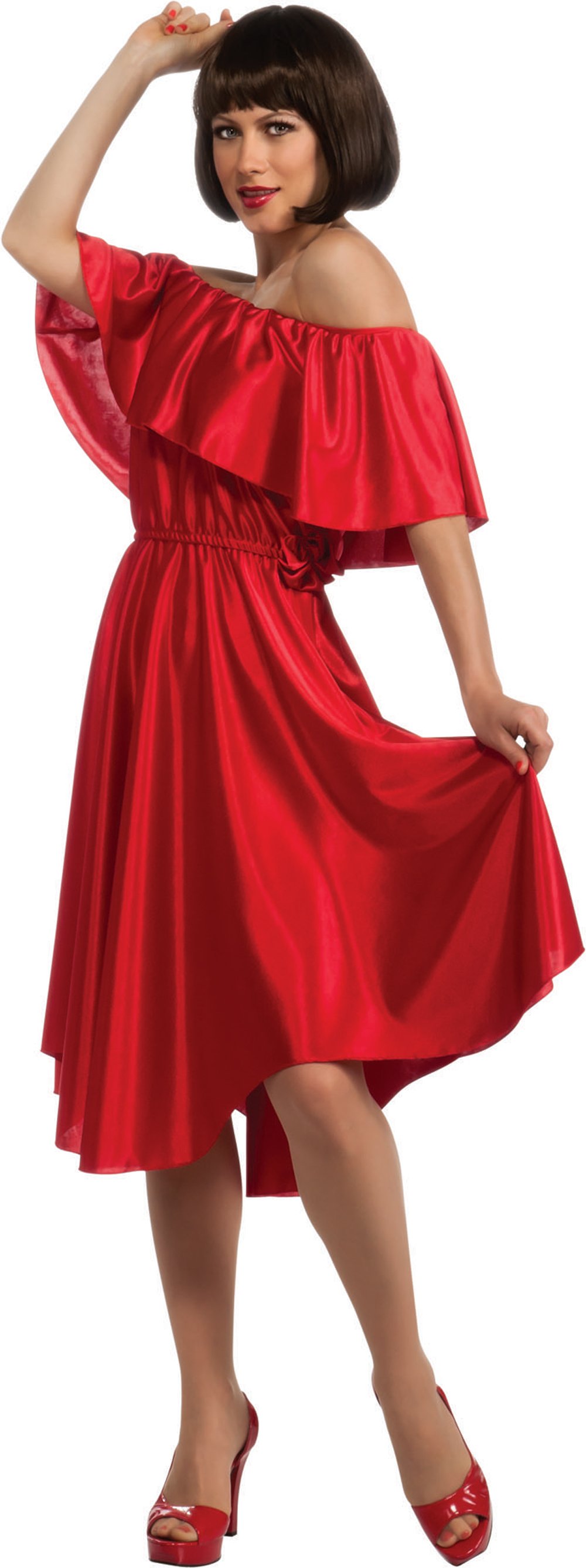 Saturday Night Fever Red Dress Adult Costume - Click Image to Close