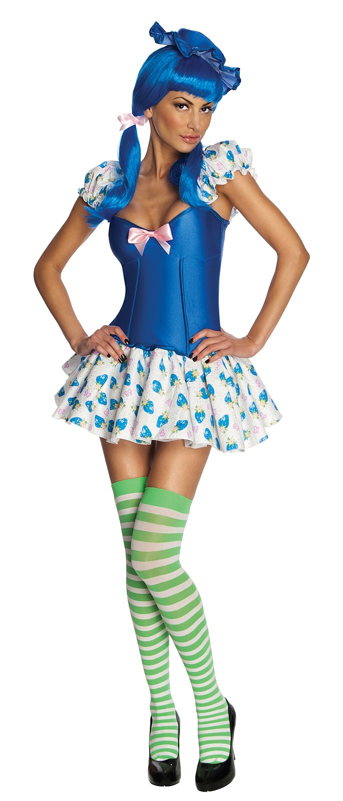 Strawberry Shortcake - Blueberry Muffin Adult Costume - Click Image to Close