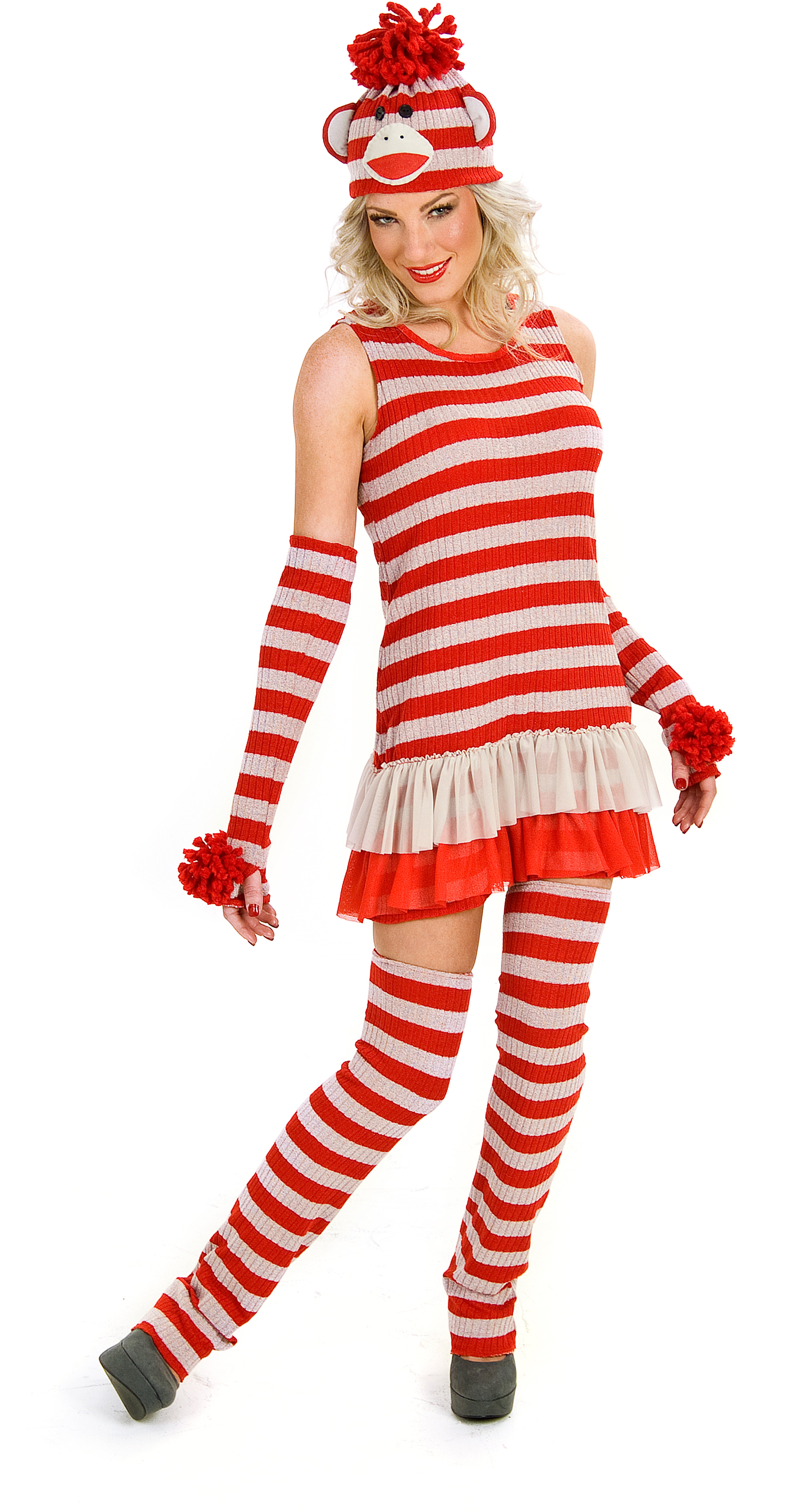 Sassy Sock Monkey Adult Costume