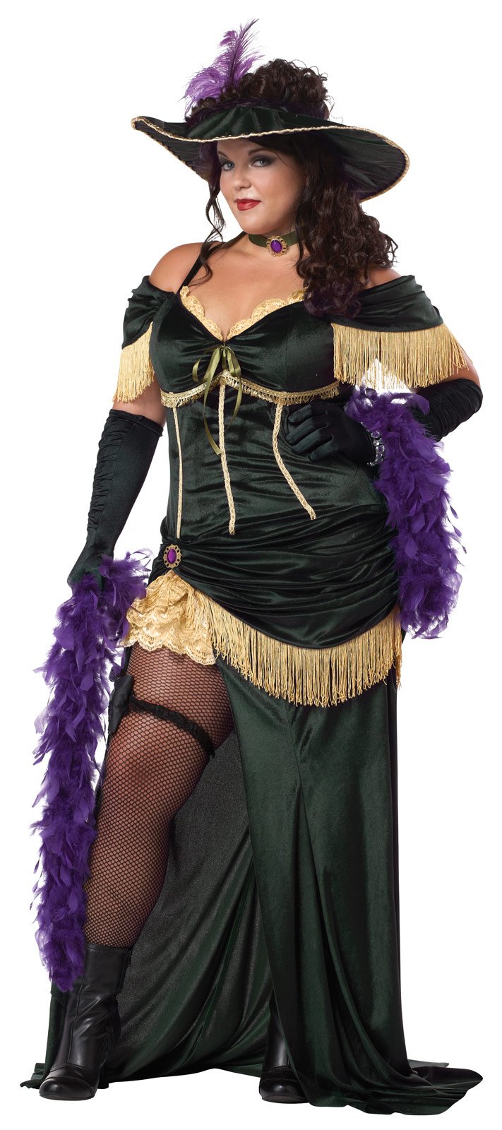 The Saloon Madame Adult Plus Costume - Click Image to Close