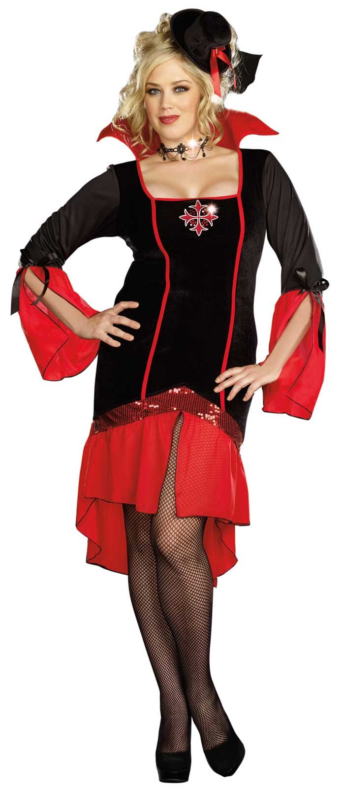 Seductive Vamps Like Us Adult Plus Adult Costume - Click Image to Close