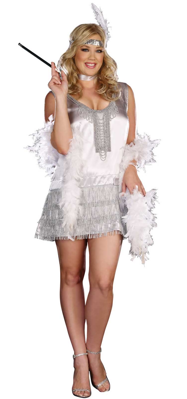 Sexy Flap Happy Adult Plus Costume - Click Image to Close