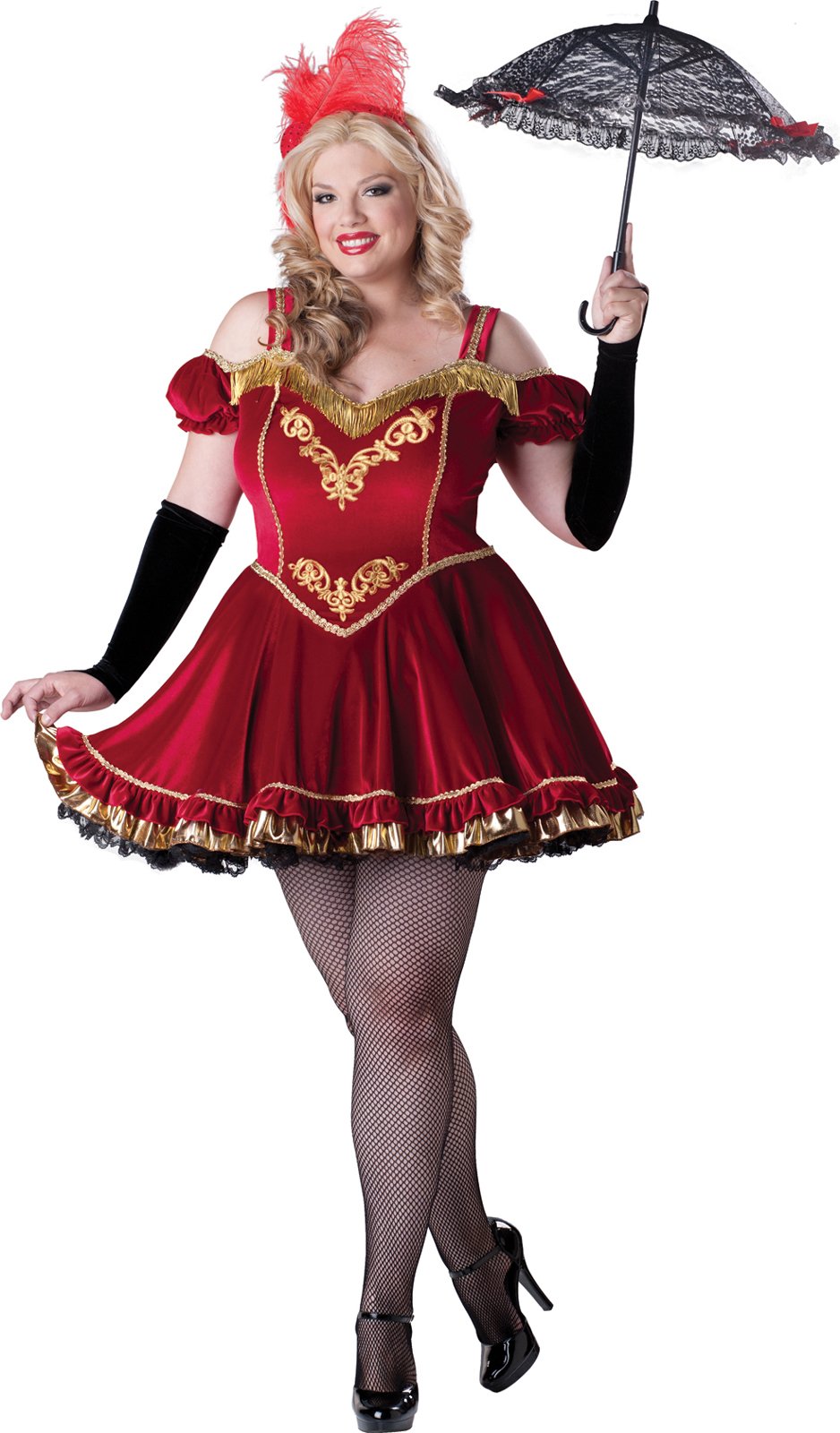 Deluxe Circus Cutie Adult Plus Costume - Click Image to Close