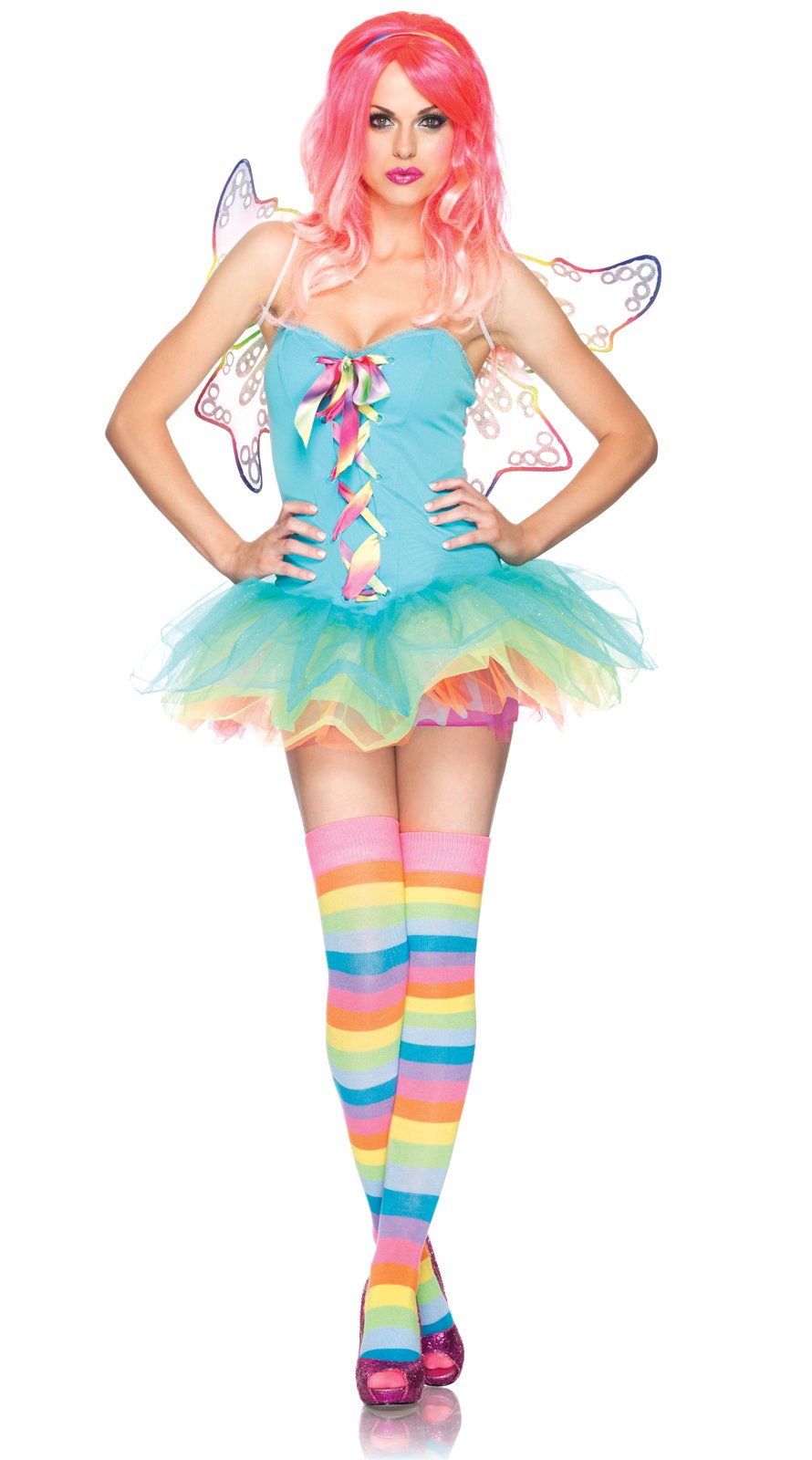 Rainbow Fairy Adult Costume - Click Image to Close