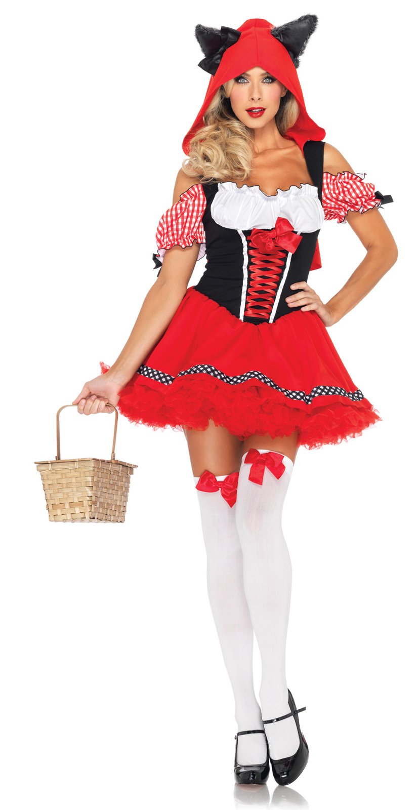 Charming Red Riding Hood Wolf Adult Costume - Click Image to Close