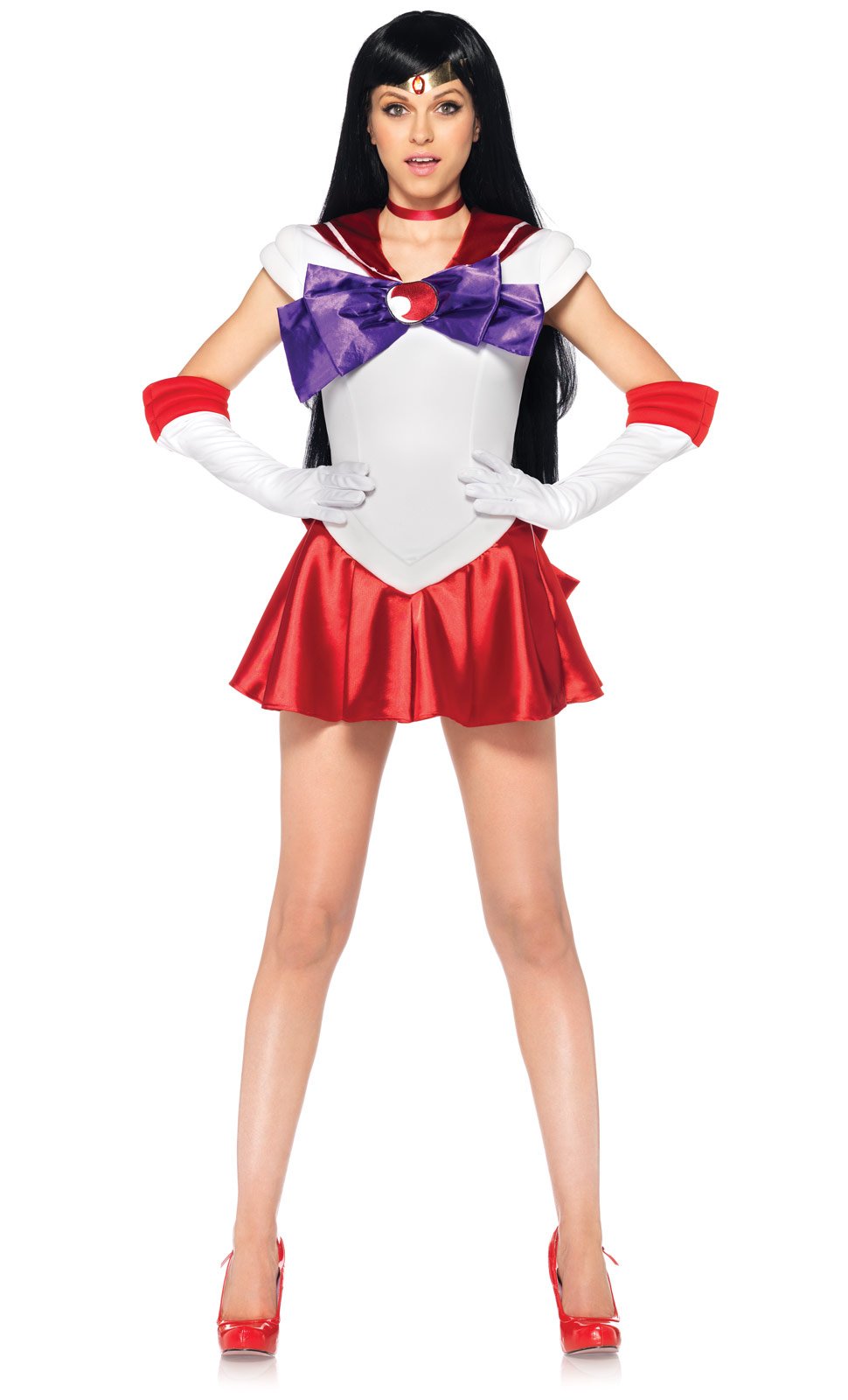 Sailor Moon Sailor Mars Adult Costume - Click Image to Close