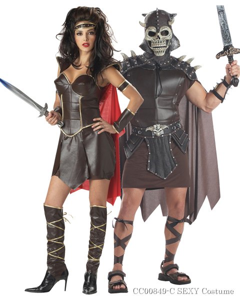 Couple Warrior Queen Costume - Click Image to Close