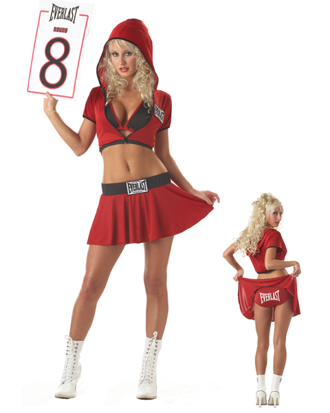 Womens Everlast Ring Card Girl Costume - Click Image to Close