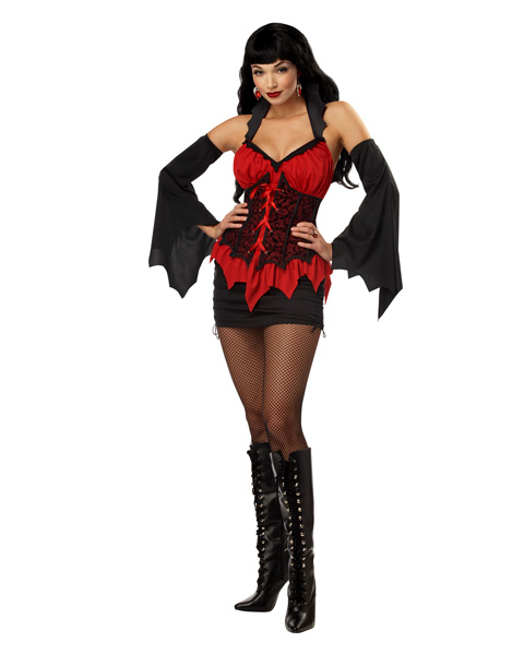 Sexy Glamour Vamp Womens Vampire Costume - Click Image to Close