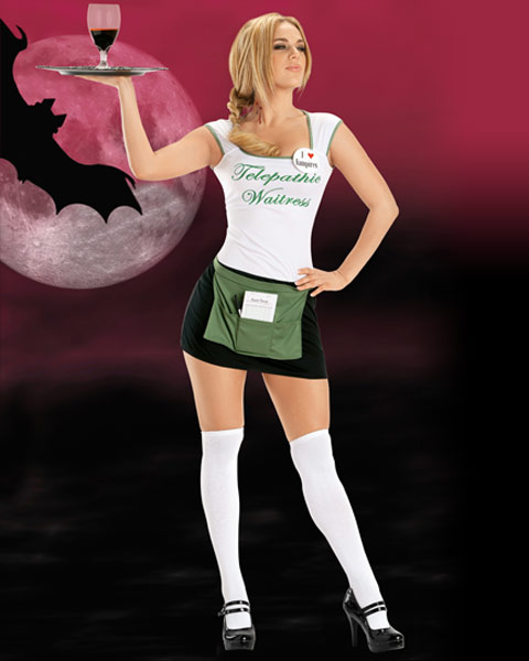 Telepathic Waitress Sexy Women's Costume