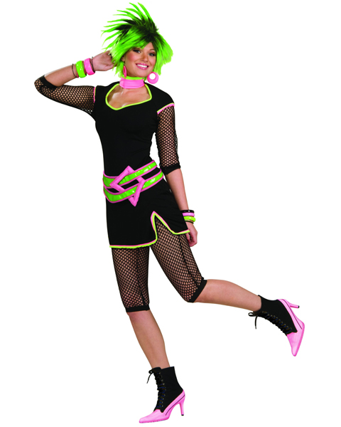 Womens Deluxe 80's New Wave Costume - Click Image to Close