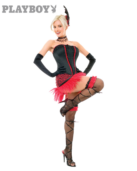 Adult Saloon Girl Playboy Costume - Click Image to Close