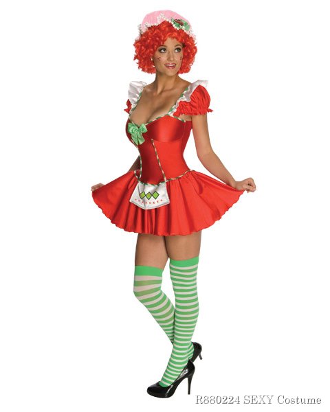 Womens Strawberry Shortcake Sexy Costume - Click Image to Close