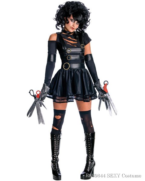 Womens Miss Edward ScissorHands Sexy Costume - Click Image to Close