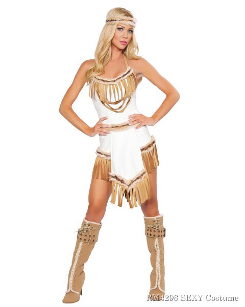 Sexy Indian Huntress Women's Costume - Click Image to Close